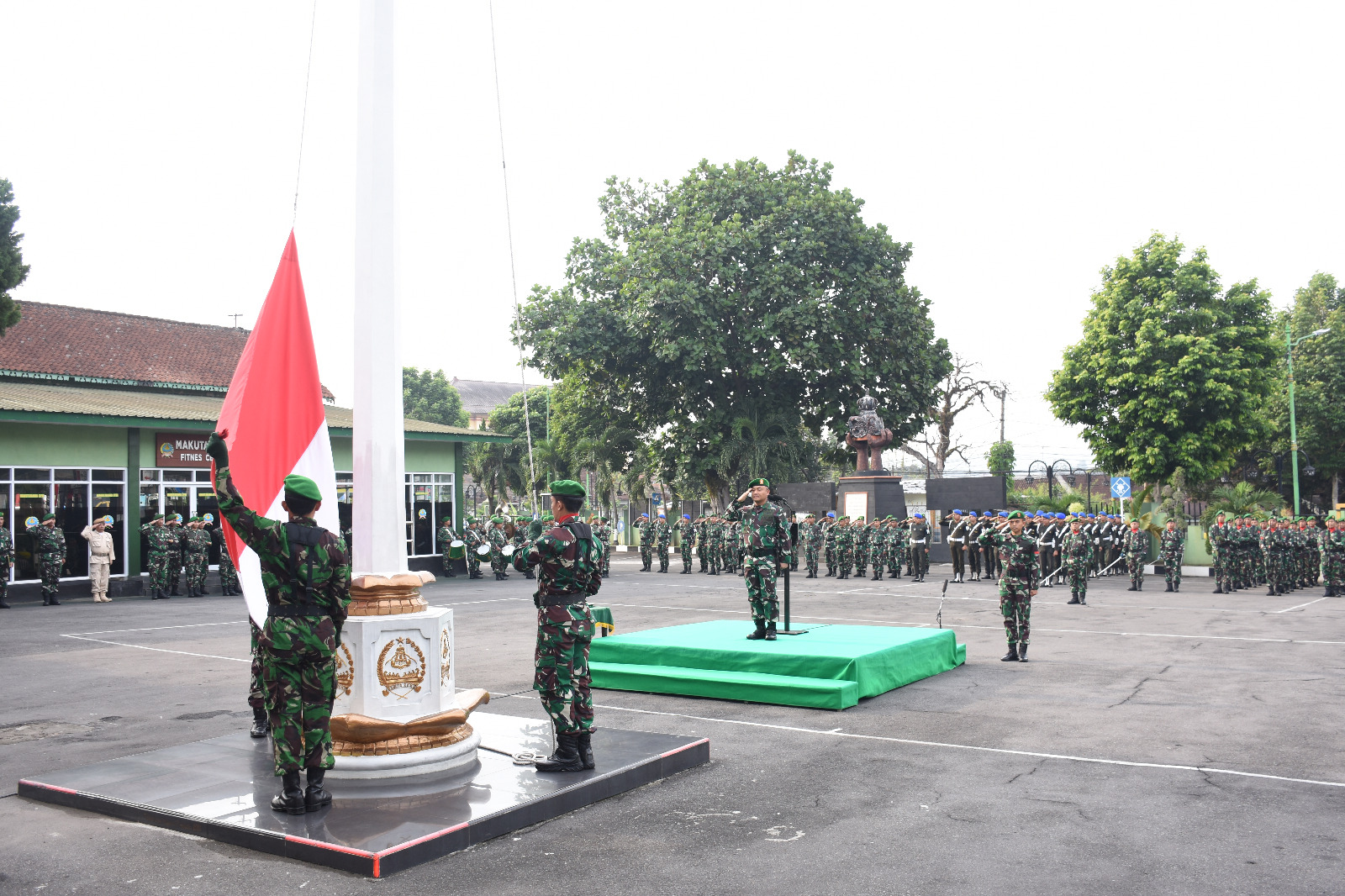 Upacara Bendera 17-an, Kasrem 073/Makutarama Letkol Kav Indarto Bacakan Amanat Kasad